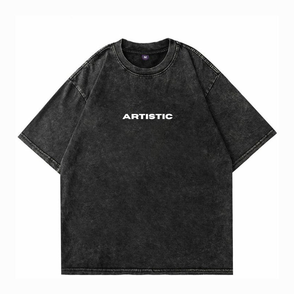 Artistic Acid Wash Oversized T-shirt