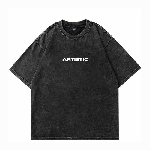 Artistic Acid Wash Oversized T-shirt