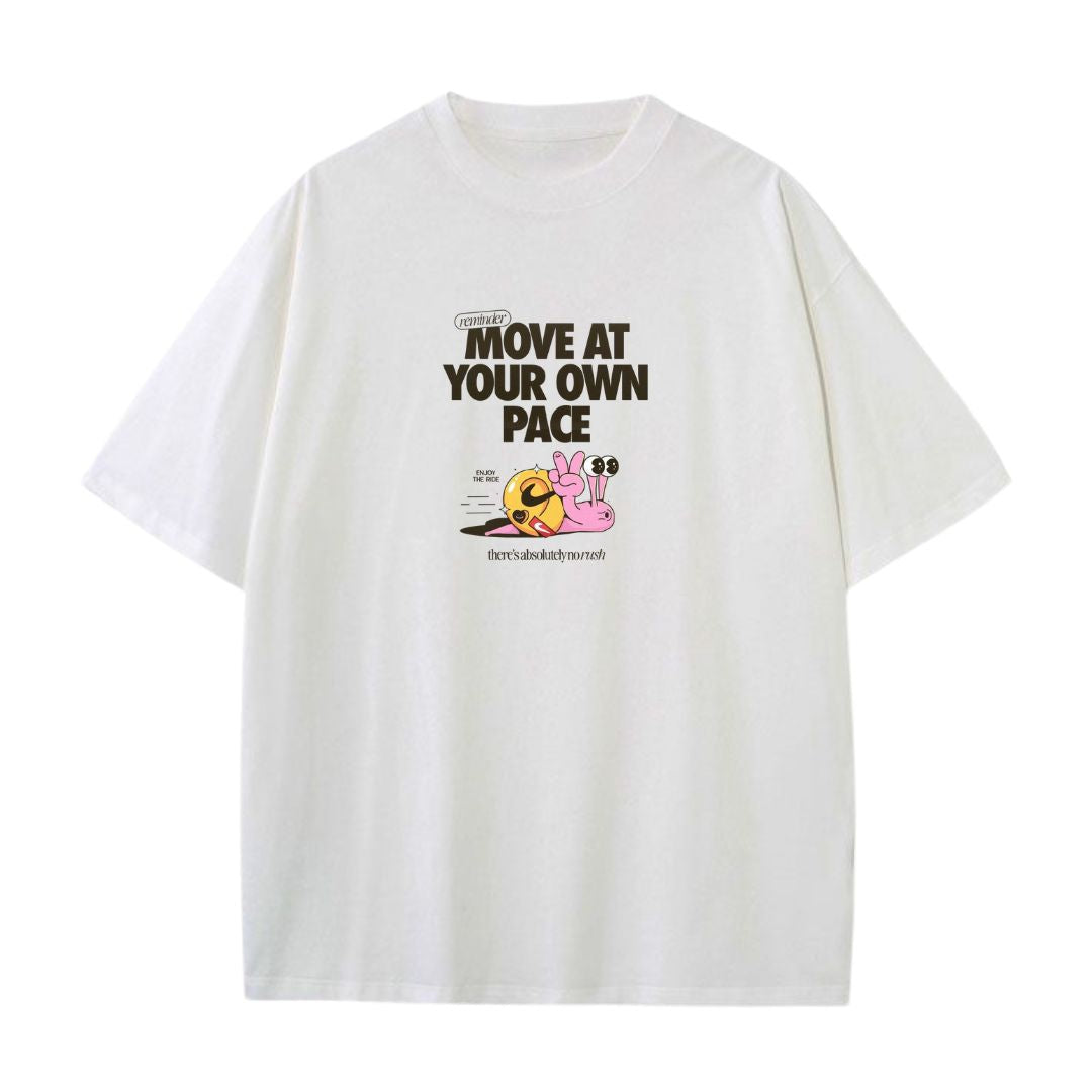 Move at your own pace oversized T-Shirt